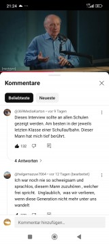Kommentar. Bildschirmfoto: Sergej Perelman 