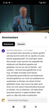Kommentar. Bildschirmfoto: Sergej Perelman 