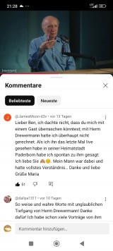 Kommentar. Bildschirmfoto: Sergej Perelman 