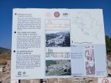 Infotafel zur Marien-Kirche aus dem 5. Jh. n.Chr., Freilichtmuseum bei Selcuk, Türkei, 08.09.2025. Foto: Sergej Perelman
