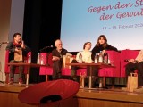 Franz Nadler (zweiter v.l.), Vorsitzender von Connection e.V. München, 13.02.2026. Foto: Sergej Perelman